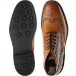 Loake Burford  rubber-soled brogue boots