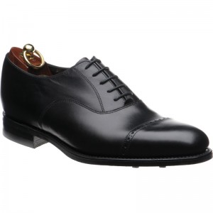 Loake shoes | Loake Sale | Cadogan rubber-soled semi-brogues in Black ...