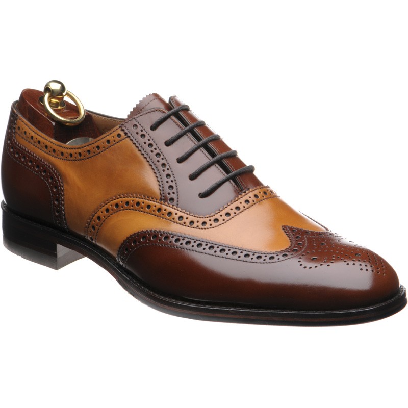 Loake shoes | Loake Lifestyle | Lowick two-tone hybrid-soled brogues in ...