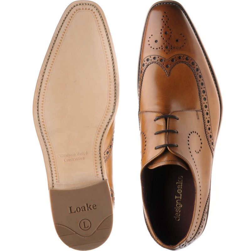 Loake shoes Loake Factory Seconds Kruger in Tan Calf at Herring Shoes