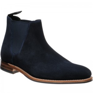 Caine in Navy Suede
