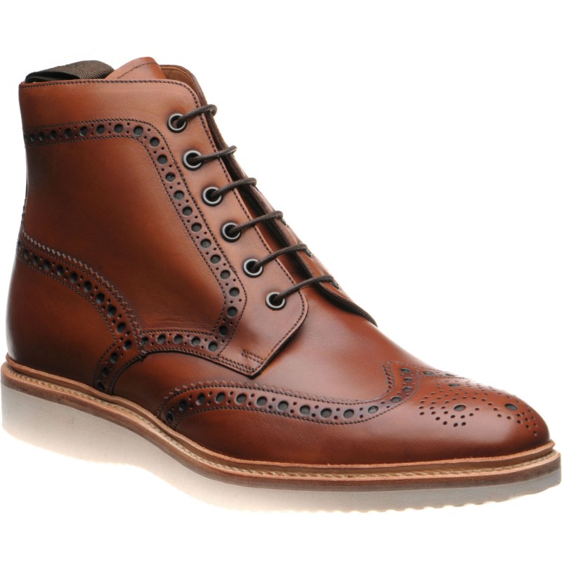 Loake shoes | Loake Design | Mamba rubber-soled brogue boots in ...
