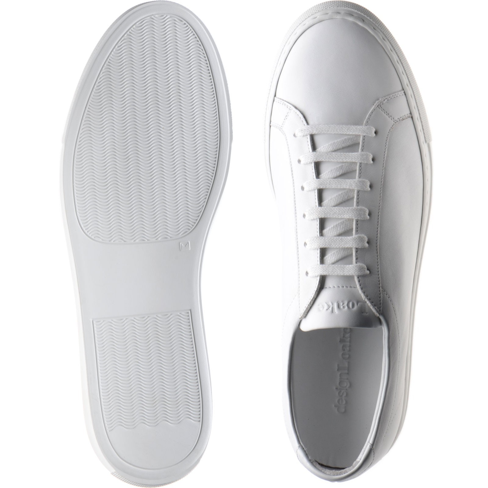 Loake shoes Loake Lifestyle Sprint rubbersoled in White Calf at Herring Shoes