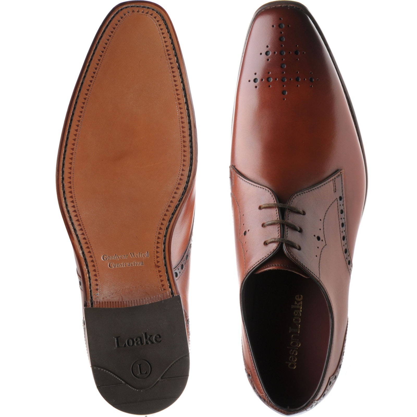 Loake shoes | Loake Design | Hannibal in Handpainted Chestnut Calf at ...
