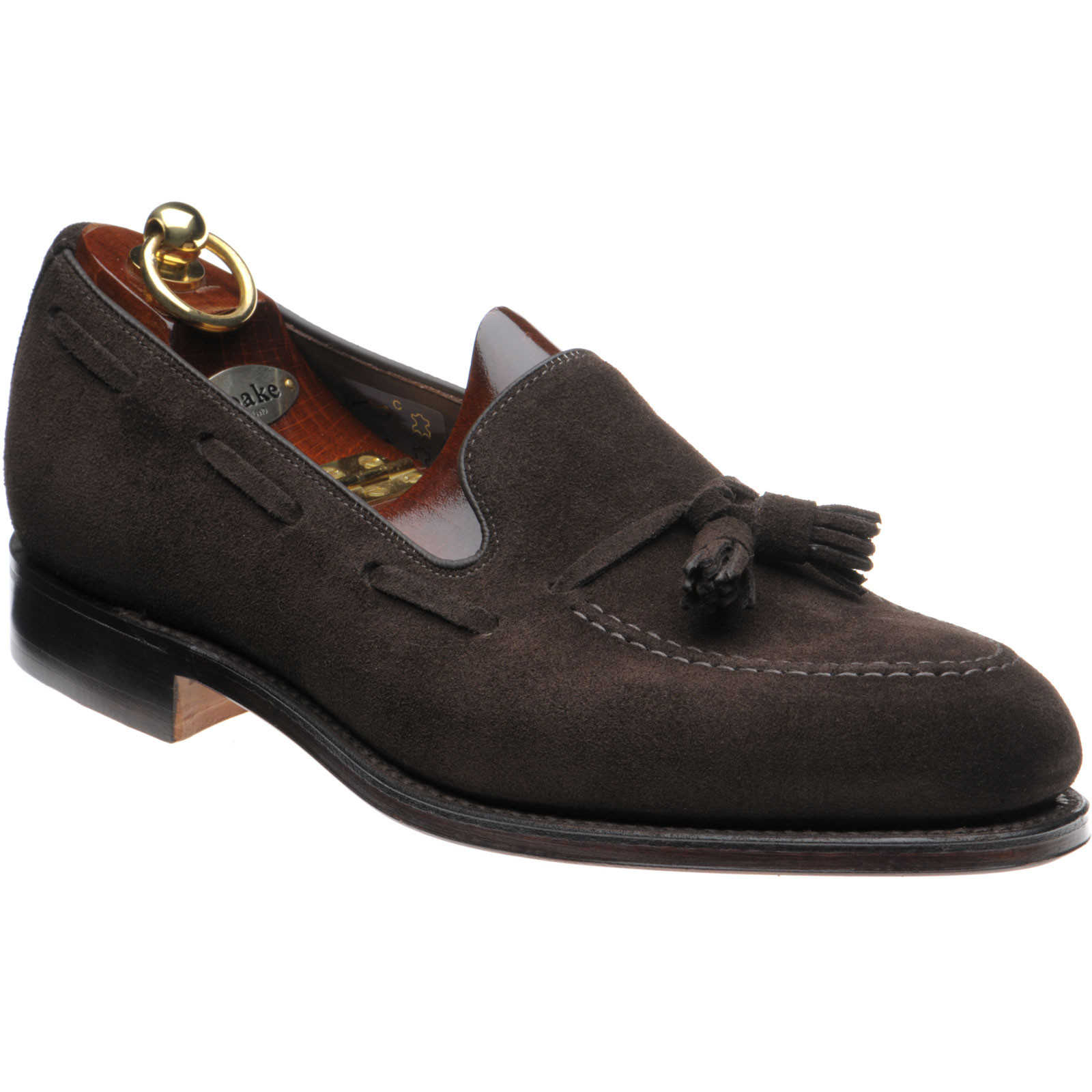 Loake shoes | Loake 1880 Classic | Russell tasselled loafers in Choc ...