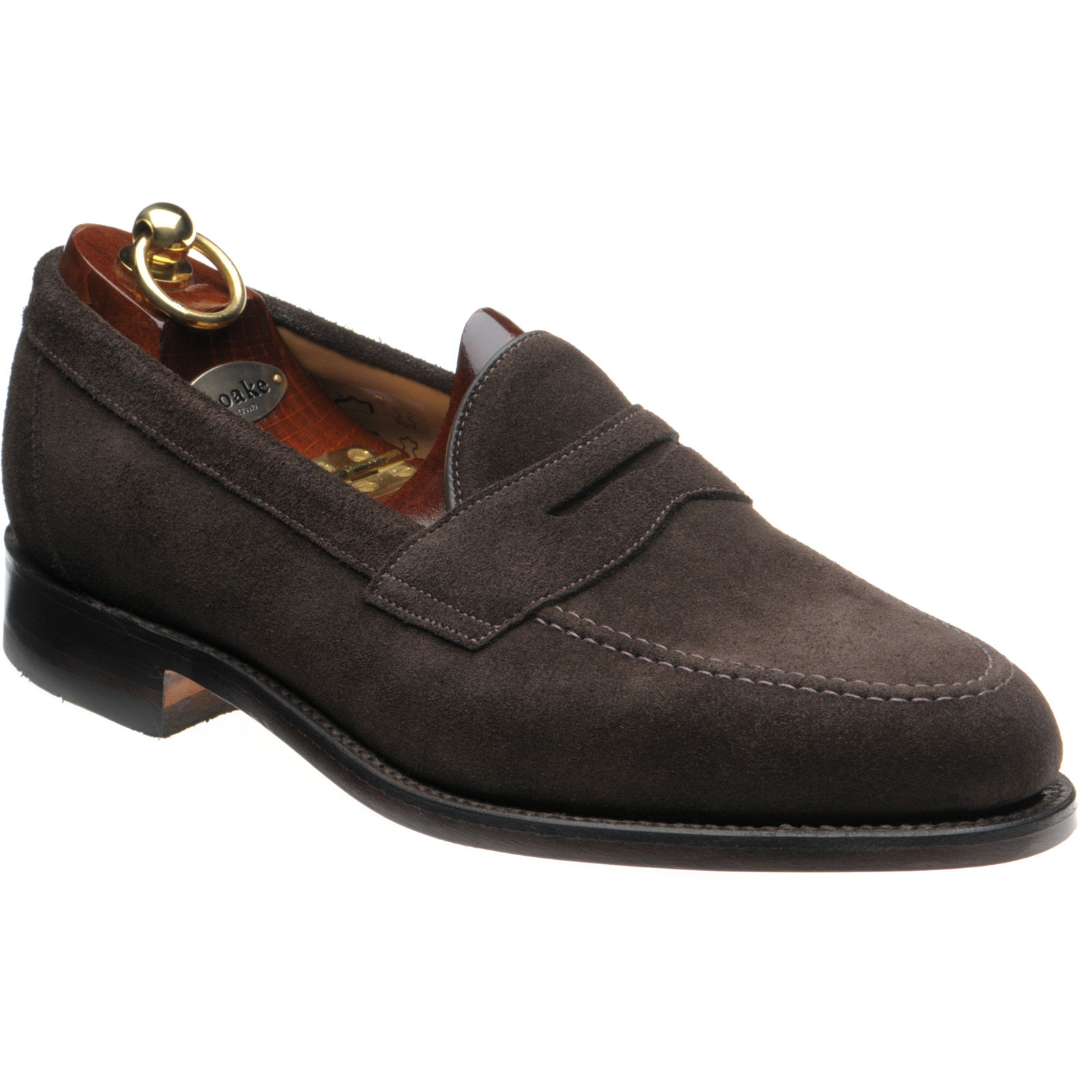 Loake shoes | Loake Professional | Imperial loafers in Dark Brown Suede ...