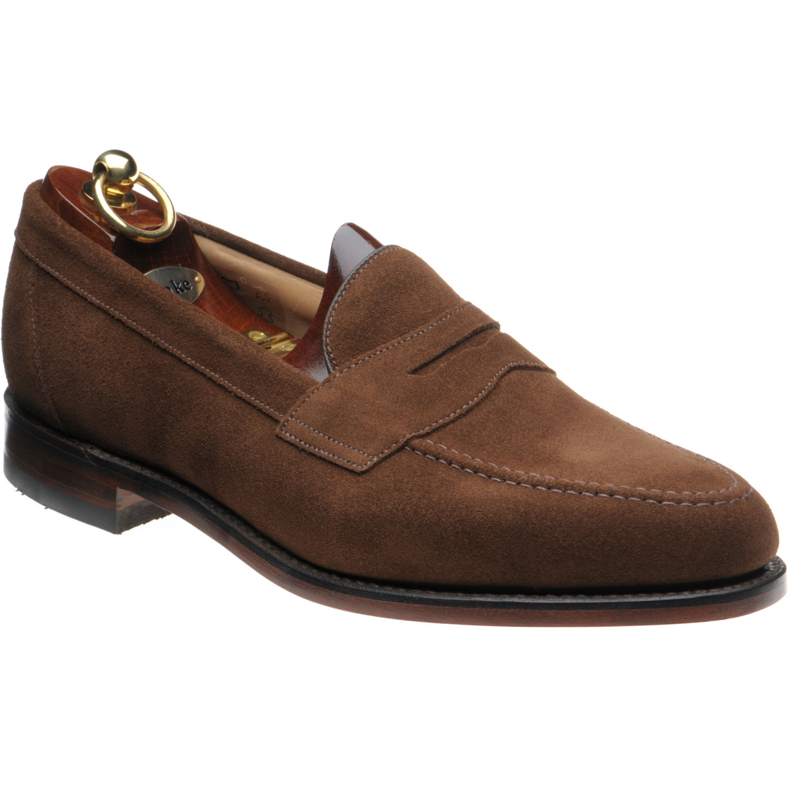 Loake shoes | Loake Professional | Imperial loafers in Brown Suede at ...