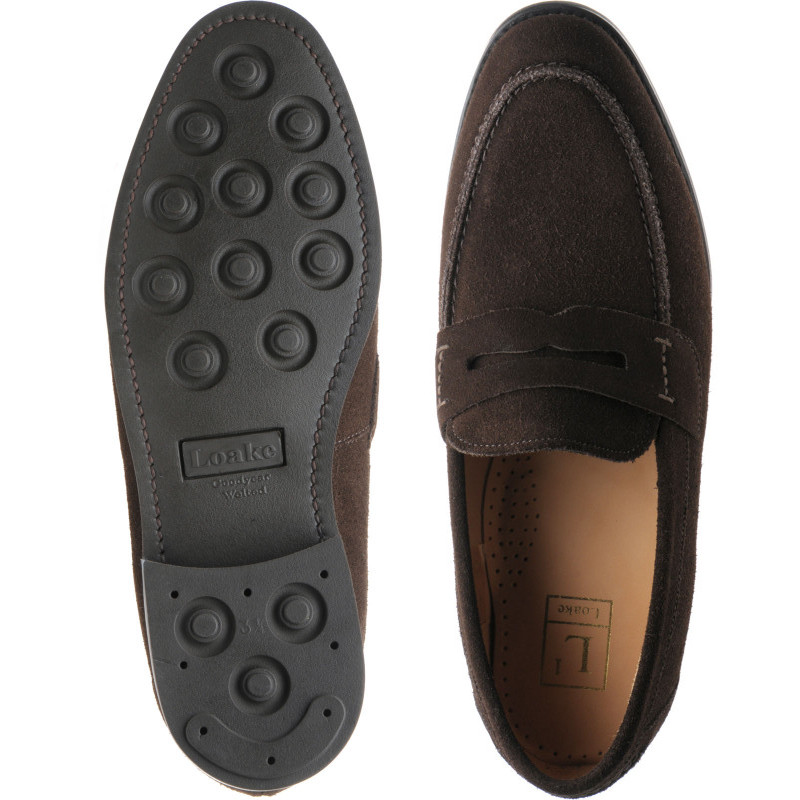 Loake shoes | Loake Professional | 356 rubber-soled loafers in Dark ...