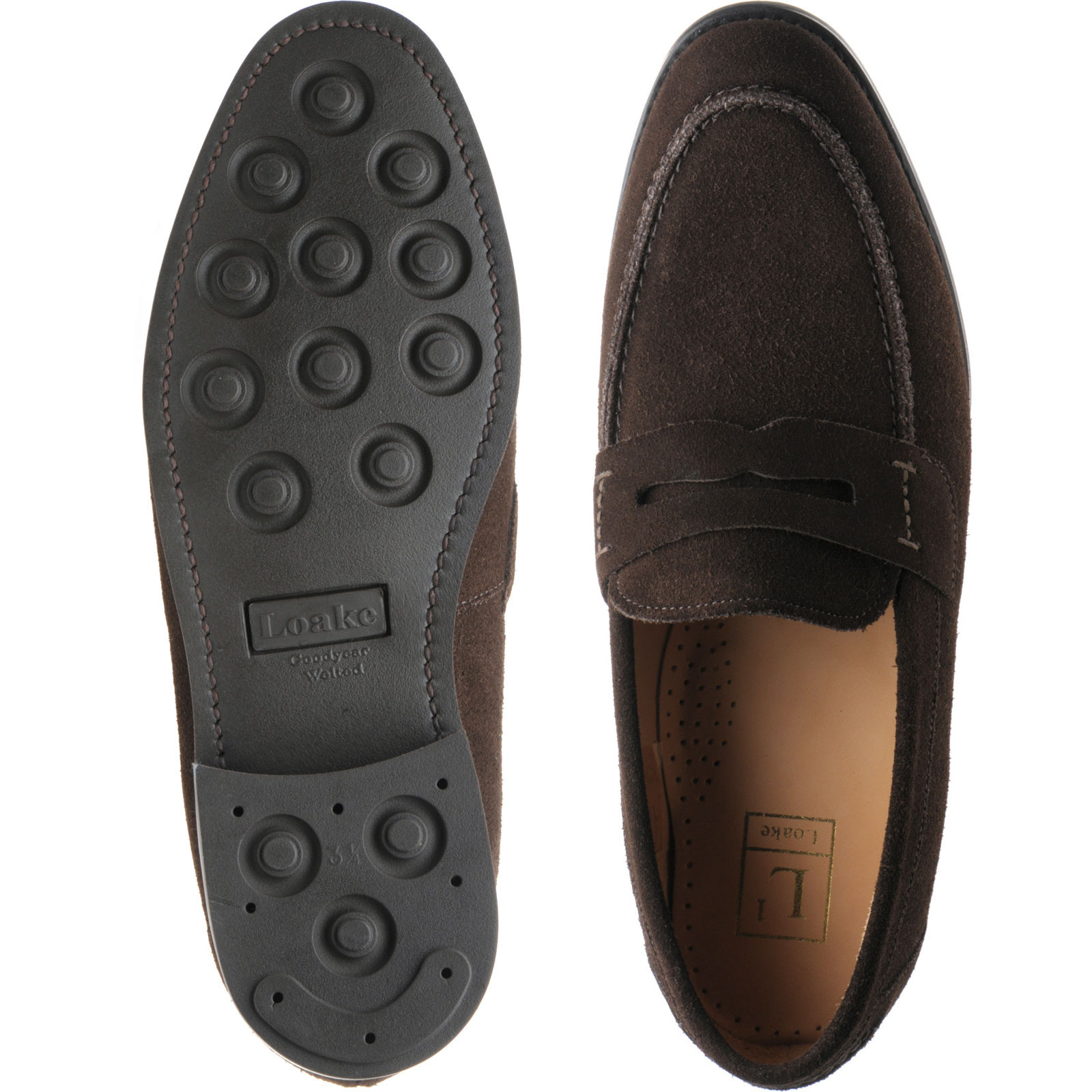 Loake shoes | Loake Professional | 356 in Dark Brown Suede at Herring Shoes