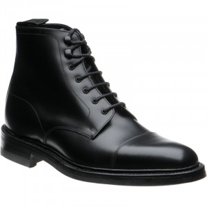 Loake shoes Loake Sale Roehampton rubber soled boots in Black Calf at Herring Shoes