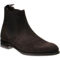 loake coppergate in dark brown suede