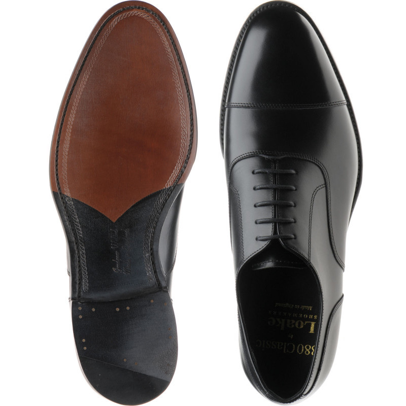Loake shoes | Loake 1880 | Stonegate in Carbon Black Calf at Herring Shoes