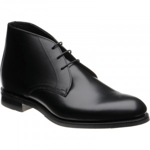 Loake Deangate Rubber in Carbon Black Calf