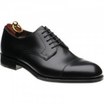 Loake Petergate Derby shoes in Carbon Black Calf