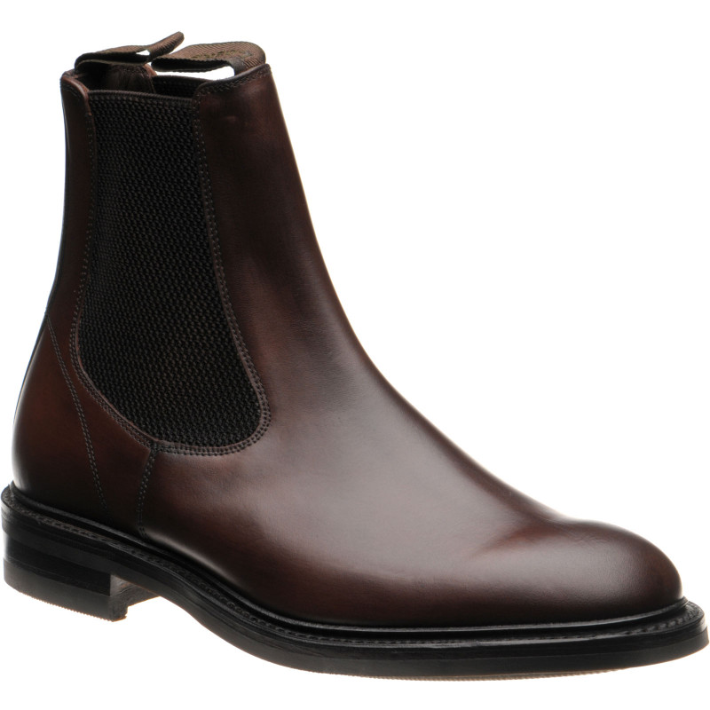 Individualitet Aske Tilfældig Loake shoes | Loake 1880 | Dingley rubber-soled Chelsea boots in Dark Brown  at Herring Shoes