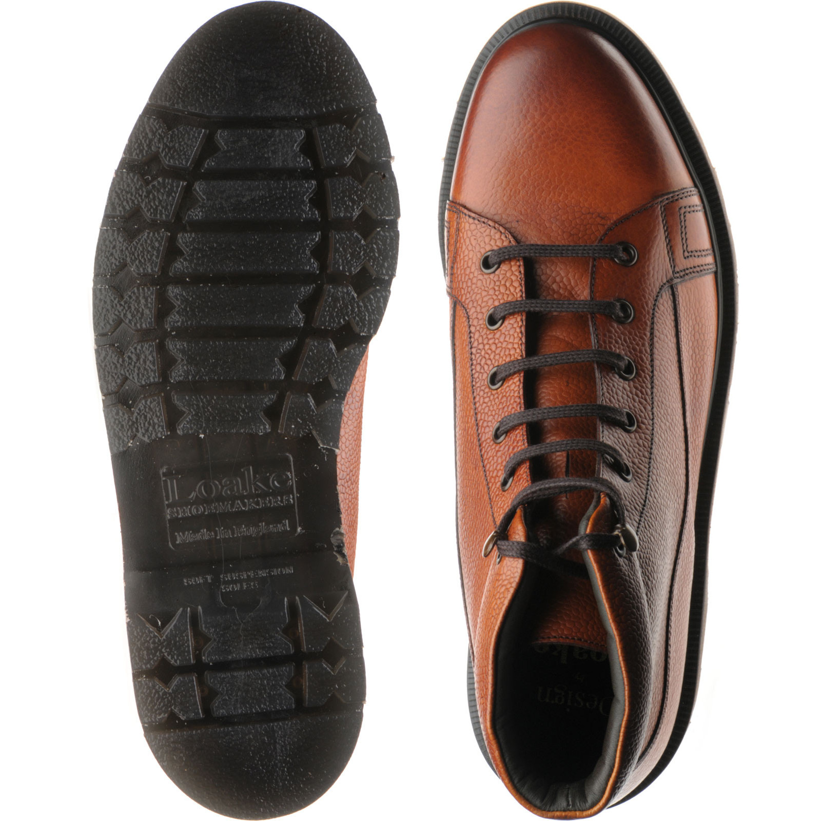 Loake shoes Loake Design Trimble rubbersoled boots in Chestnut