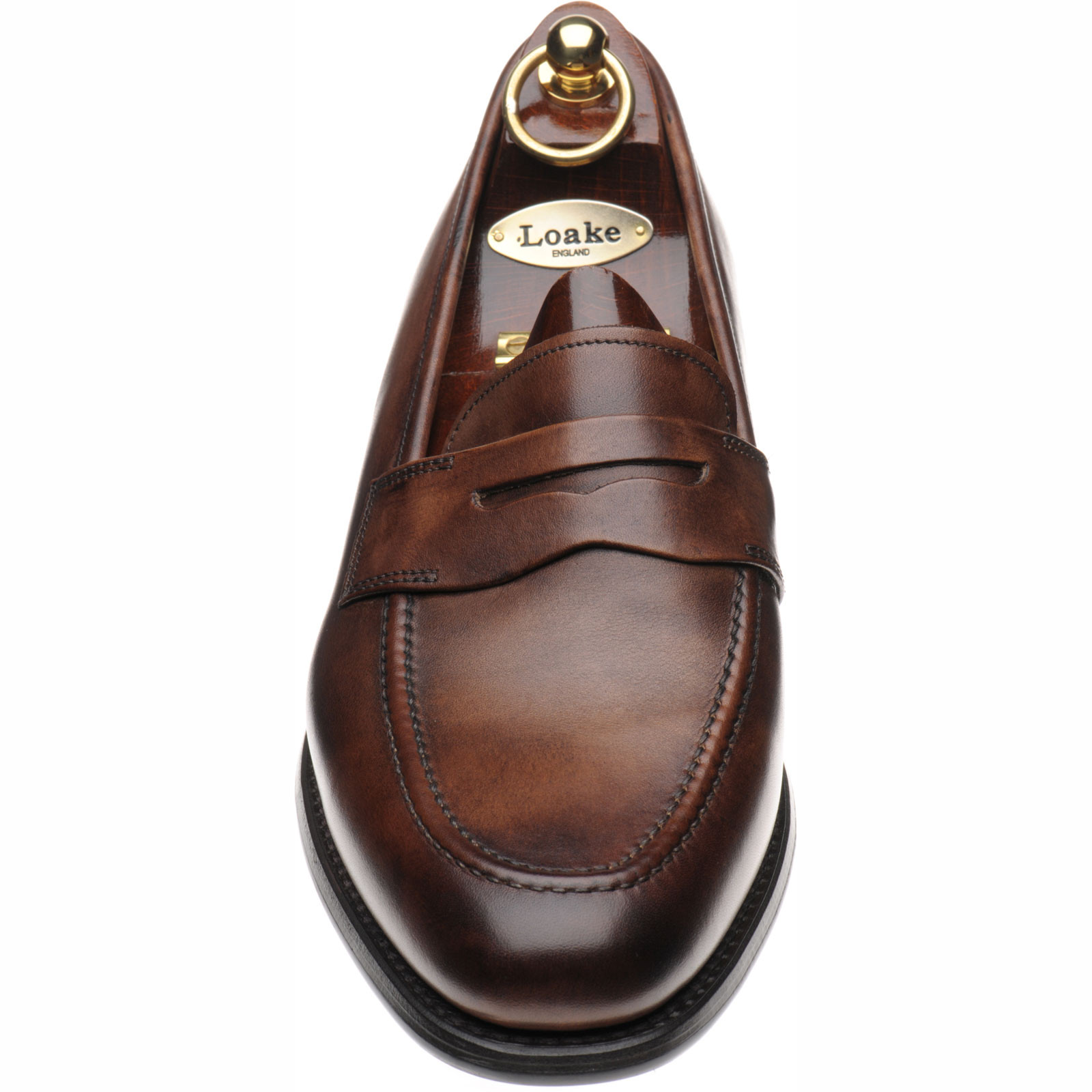 Loake shoes | Loake Design | Wiggins rubber-soled loafers in Dark Brown ...
