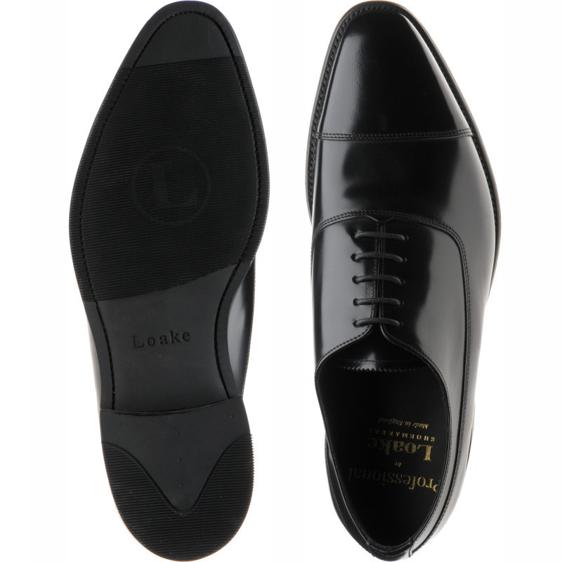 Loake shoes | Loake Professional | Truman rubber-soled Oxfords in Black ...