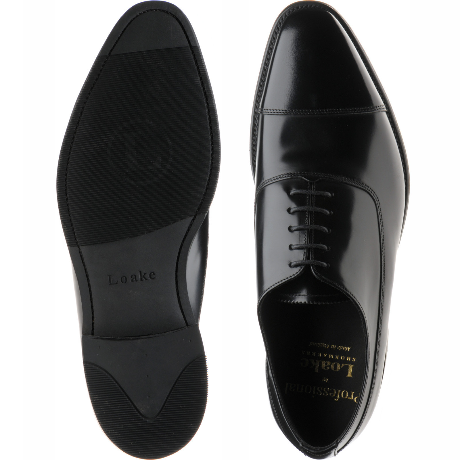 Loake shoes Loake Professional Truman rubbersoled Oxfords in Black