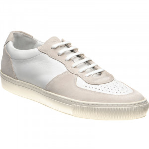 Rush in White Calf and Sand Suede