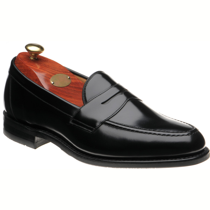 Loake shoes | Loake Exclusive | Imperial Rubber in Black Polished at ...