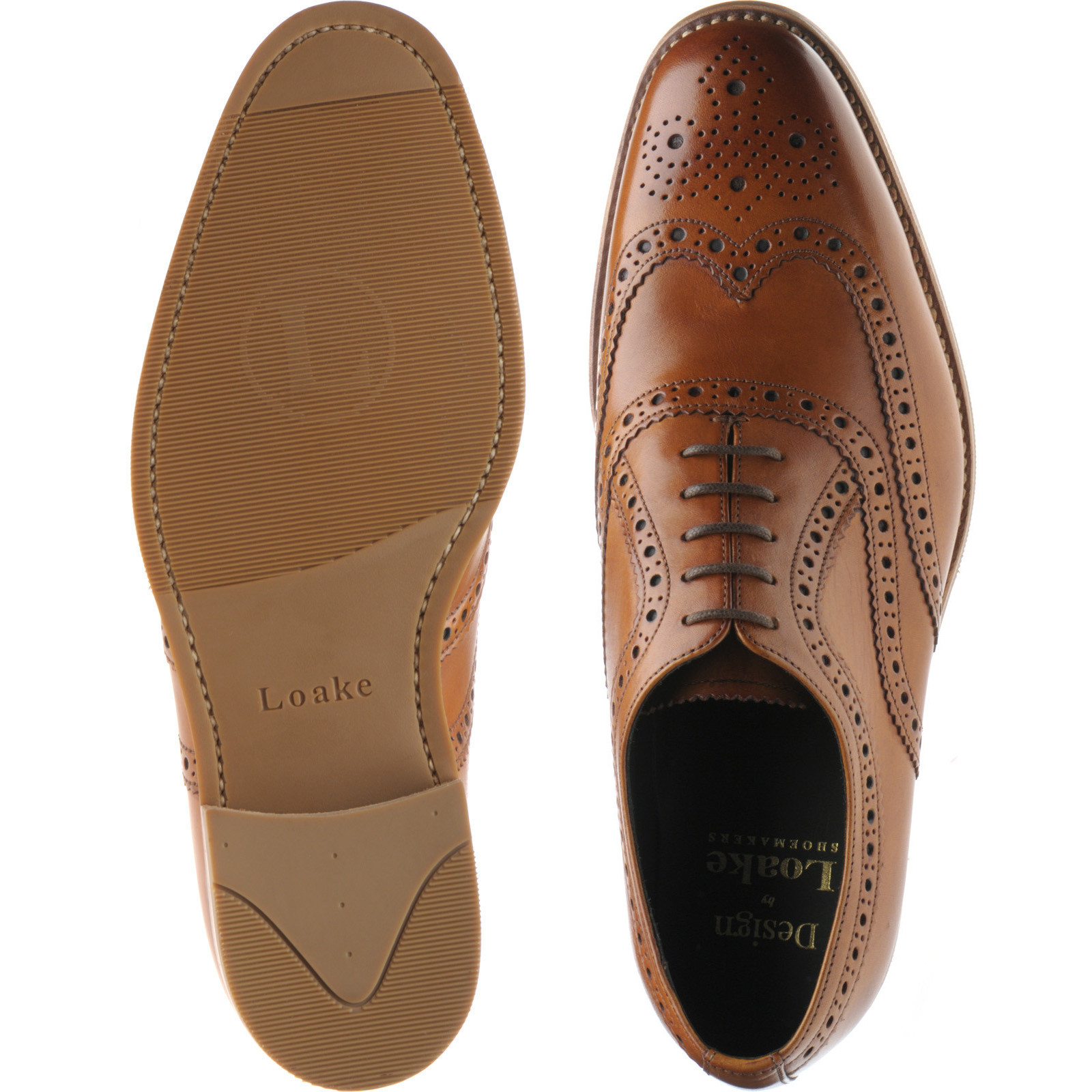 Loake shoes | Loake Exclusive | Fearnley Rubber rubber-soled brogues in ...