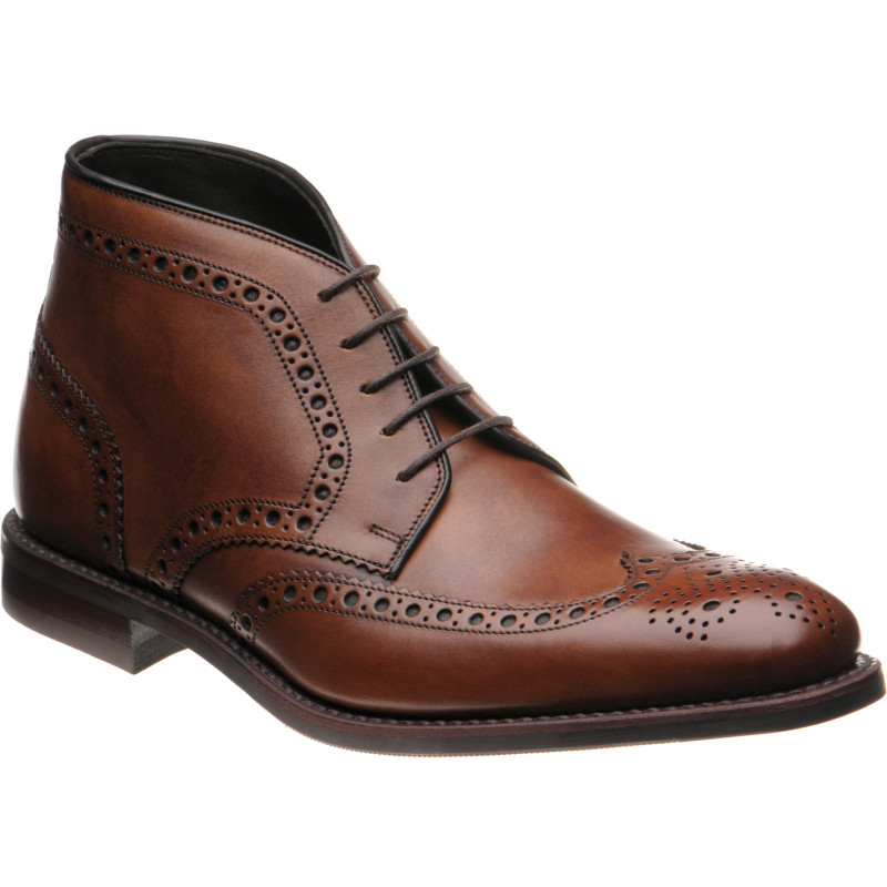 Loake shoes | Loake Design | Sywell rubber-soled brogue boots in Cedar ...