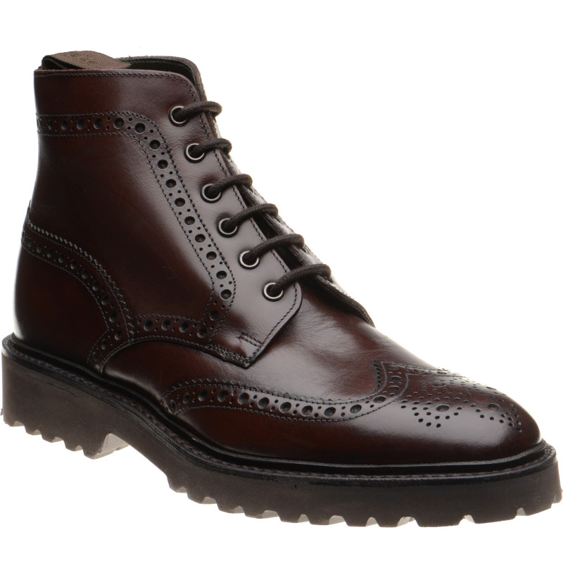 Pegasus rubber-soled brogue boots