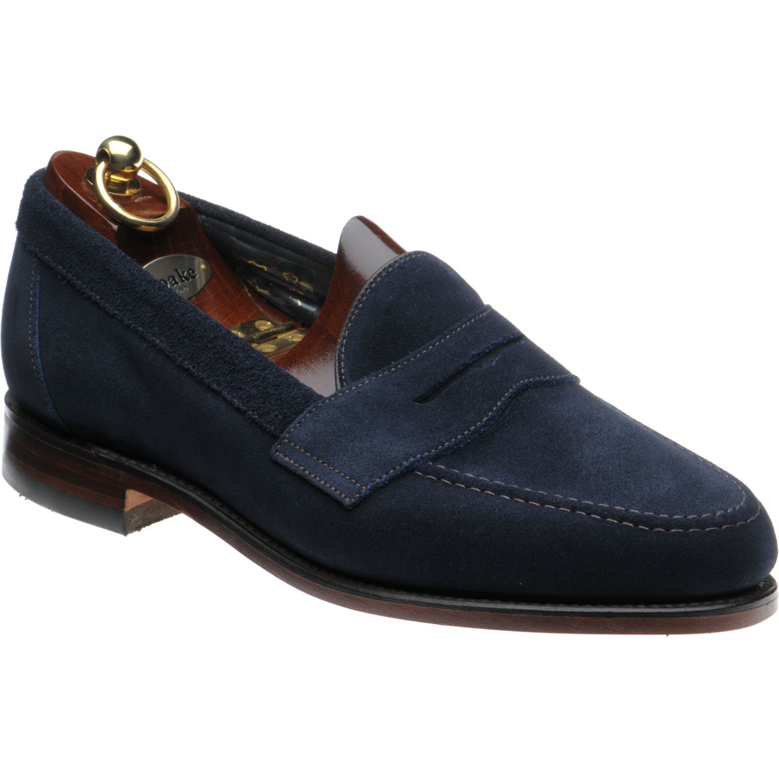 Loake shoes | Loake Sale | Eton loafers in Navy Suede at Herring Shoes