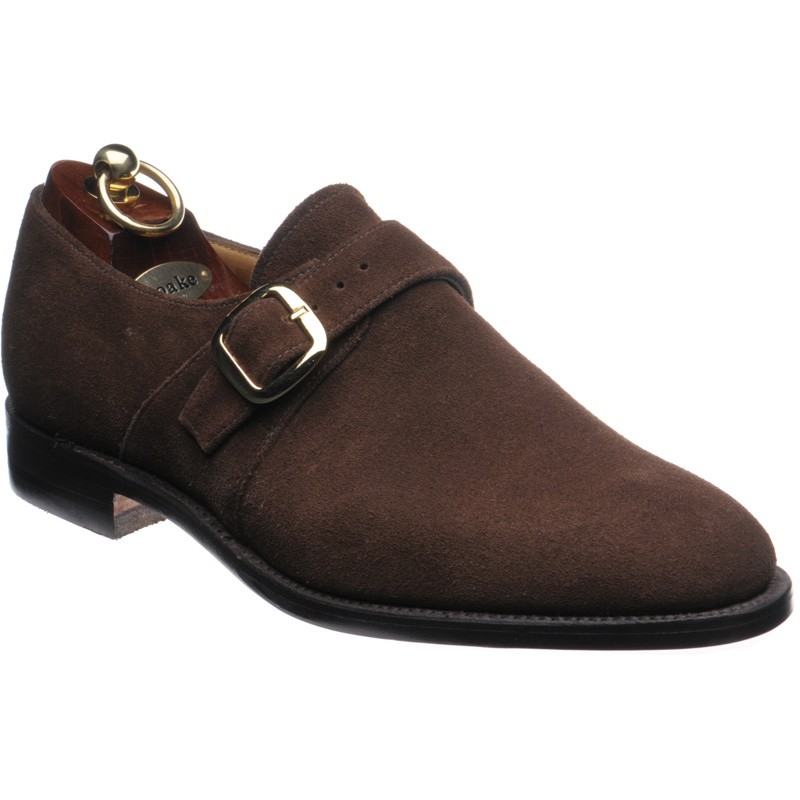 Loake shoes | Loake Shoemaker | Paisley monk shoes in Brown Suede at ...