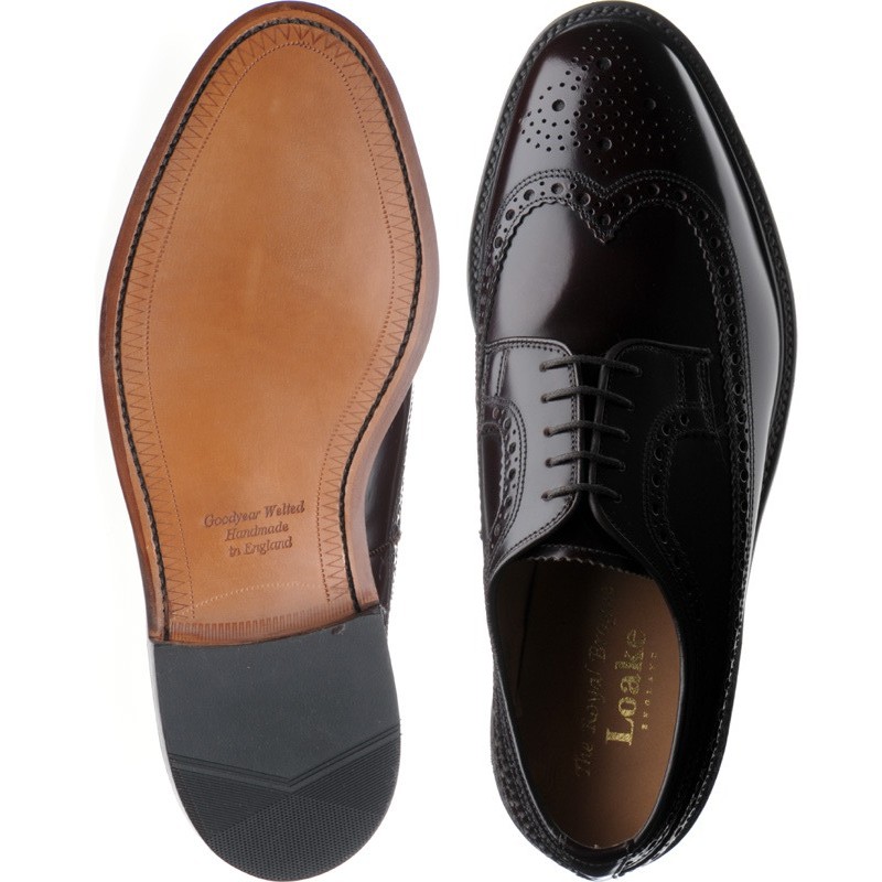 Loake shoes | Loake Shoemaker | Royal brogues in Burgundy Polished at ...