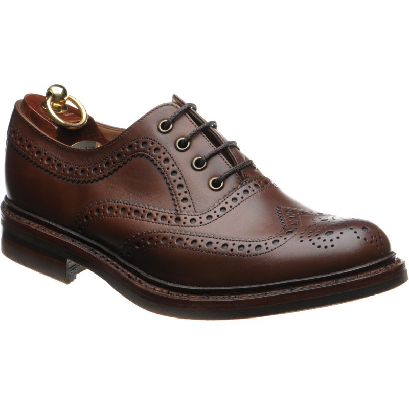 Loake Shoes Loake 1880 Country Edward Rubber Soled Brogues In Dark