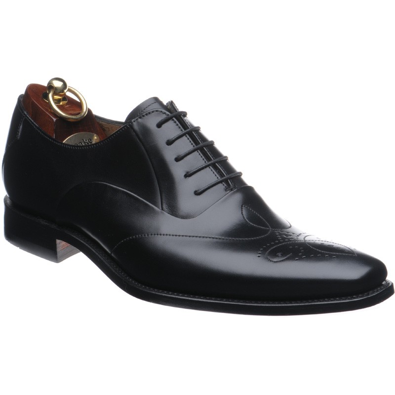 Loake shoes | Loake Design | Gunny brogues in Black Calf at Herring Shoes