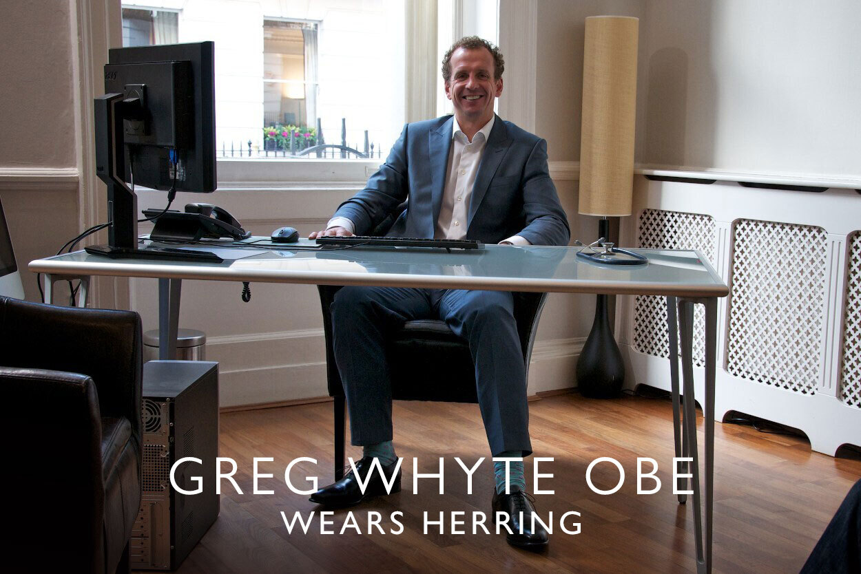 Greg Whyte OBE wears Herring