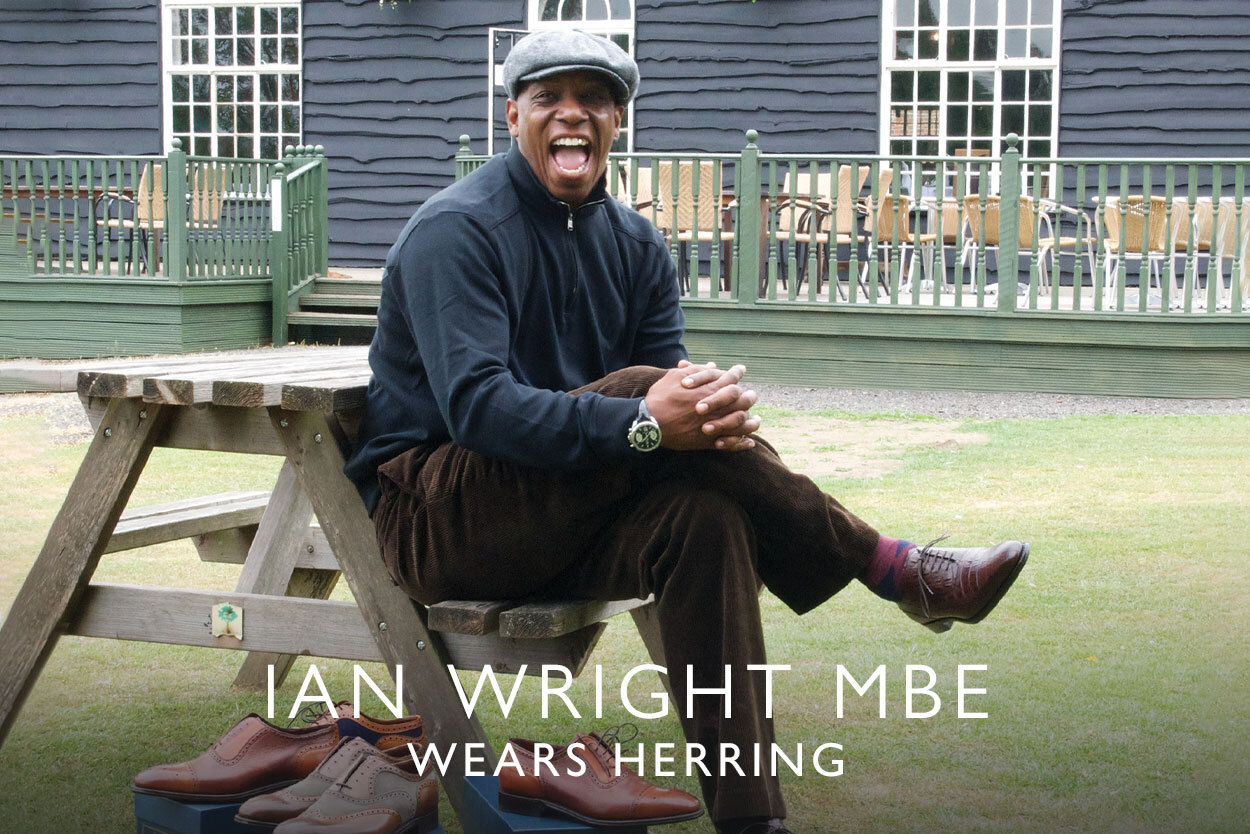 Ian Wright MBE wears Herring
